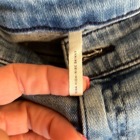 Rag & Bone Nina High Rise raw hem jean size 31 - Picture 4 of 6